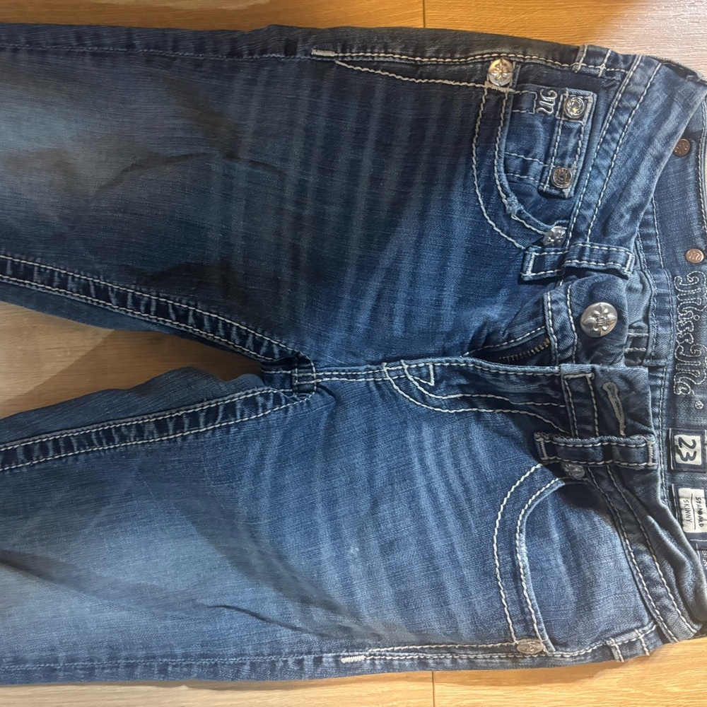 Miss Me Dark Blue Denim Jeans